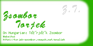 zsombor torjek business card